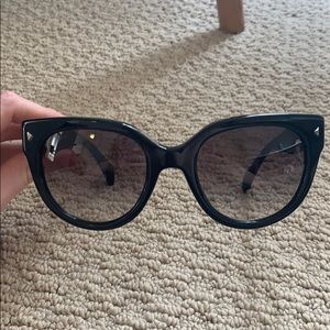 Black Prada 54mm Cat Eye Sunglasses